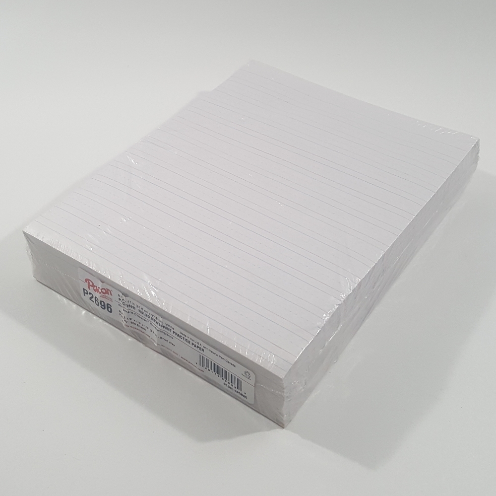 1/2 Ruled Newsprint Skip a line Pratice handwriting paper 500 sheets